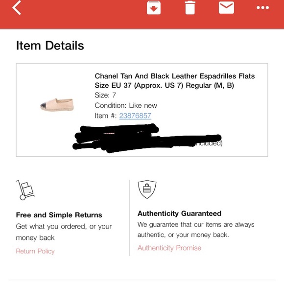 Chanel Espadrilles tan & black 100% authentic - Picture 5 of 5